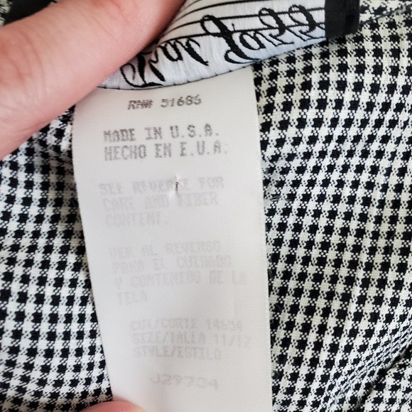 HELD Vintage 90's Black Gingham Maxi Dress - Picture 7 of 10